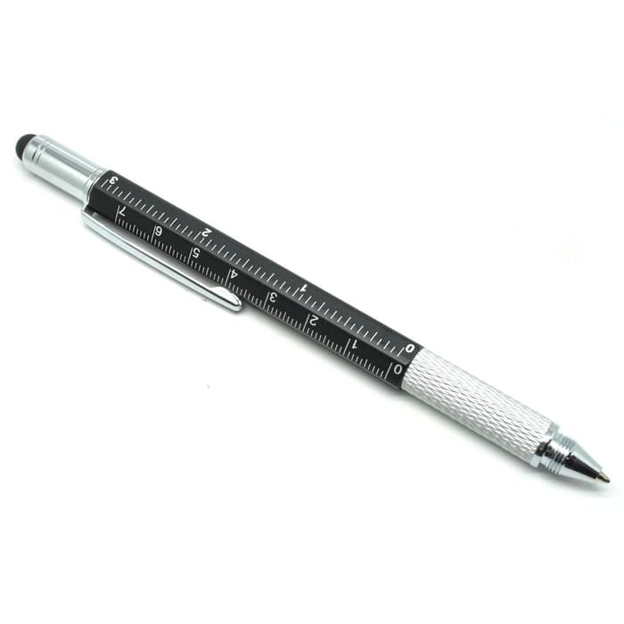 Multifunction Stylus Ruler Level Screwdriver / Pulpen Multifungsi