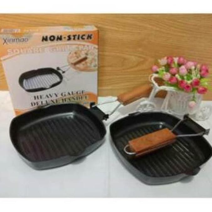 Square Grill Pan Teflon Non Stick Frying Pan Wajan Mini