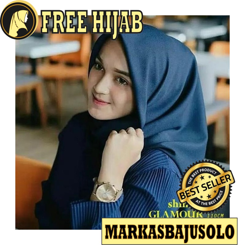 HIJAB SHINAR GLAMOUR SAUDIA GLITER SEGI EMPAT SQUARE / JILBAB SYARI SEGI EMPAT SAUDIA VOAL UMAMA