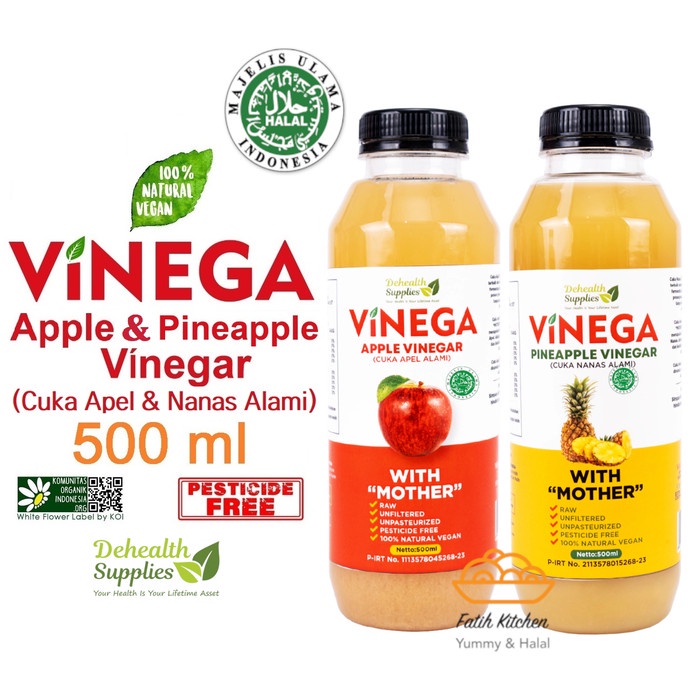

Jual Cuka Apel & Nanas Vinega 500 Ml Dari De Health Supplies - Cuka Apel