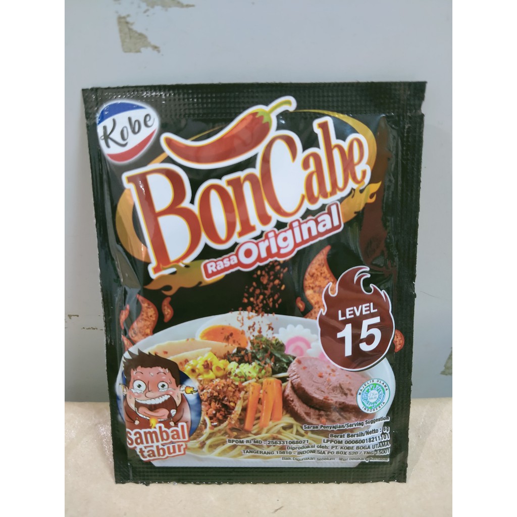 

Bon Cabe Sachet 6gr (1lbr) Kobe Sambal Cabe Bubuk