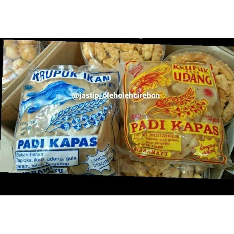 

KRUPUK UDANG/IKAN PADI DAN KAPAS KHAS CIREBON