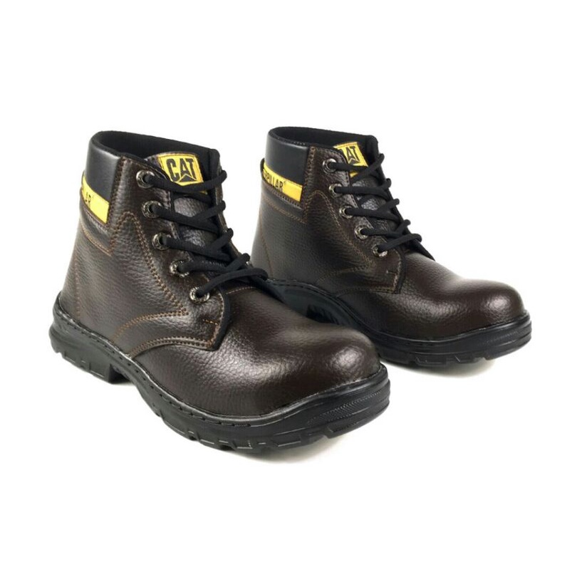 Sepatu Safety Proyek Ujung Besi - Septy Shoes Boot - Septi Kerja Lapangan Kulit Sintetis Tali Sepatu Safety Pria Kulit Septi Tracking Ujung Besi Baja Proyek Kerja Lapangan Outdoor Motor Hiking