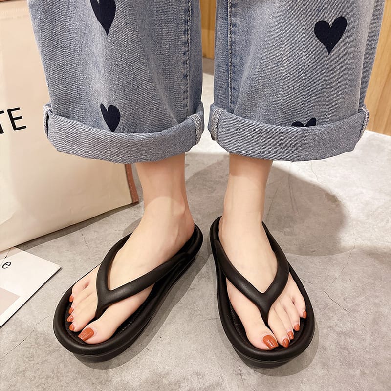 Sandal Jepit Wanita Terbaru Anti Gembos Nyaman Dipakai Awet Sendal Jepit Cewek Kekinian Import Sandal Japit Wanita Karet Lucu