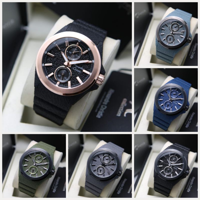 JAM TANGAN PRIA ALEXANDRE CHRISTIE AC6585 / AC 6585 RUBBER ORIGINAL GARANSI RESMI 1 TAHUN