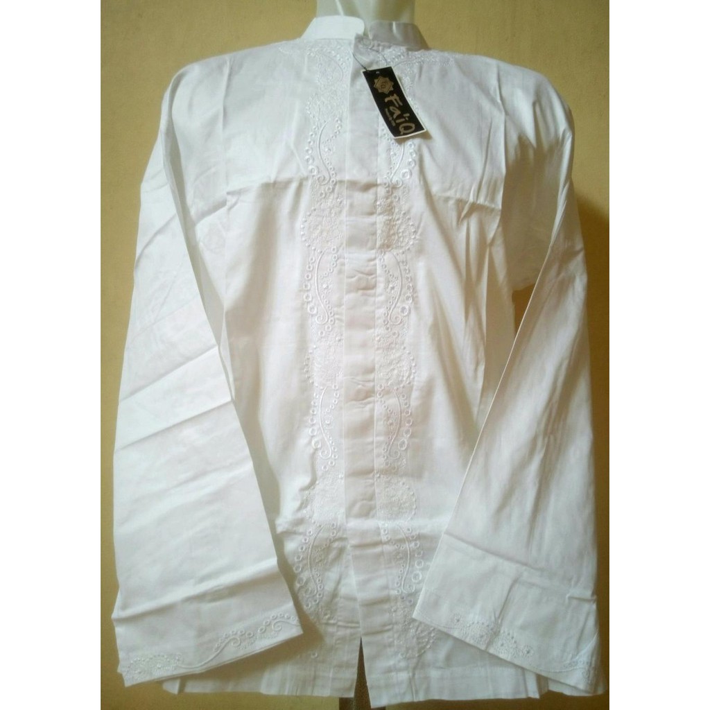 Hot Baju Koko Jumbo Xxl Putih Lengan Panjang