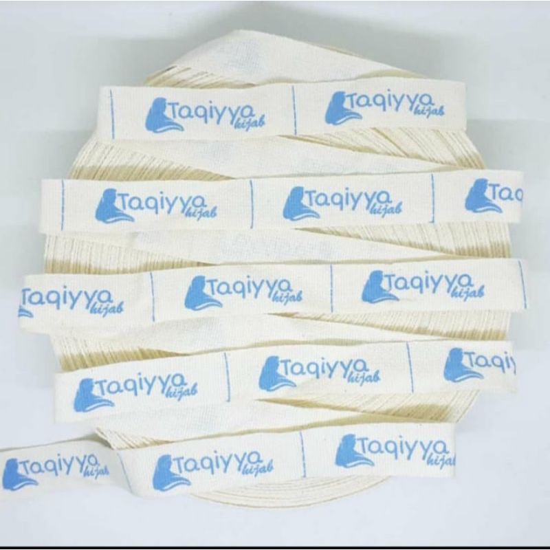 

label baju 2,5CM KATUN PITERBAN MINIMAL ORDER 1ROLL PANJAANG BAHAN 65METER FREE DESIGN PO 2-5HARI / LABEL MURAH / LABEL CELANA / LABEL HIJAB / MURAH LEBAY