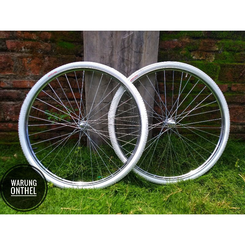 VELG ONTEL - RODA ONTHEL - VELG UKURAN 28 SEPEDA ONTHEL - VELG RODA ONTHEL TINGGAL PASANG