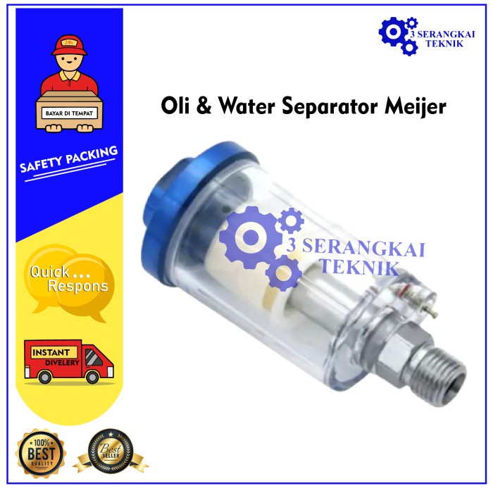 Meijer Filter Saringan Udara Spray Gun Air Water Oil Separator