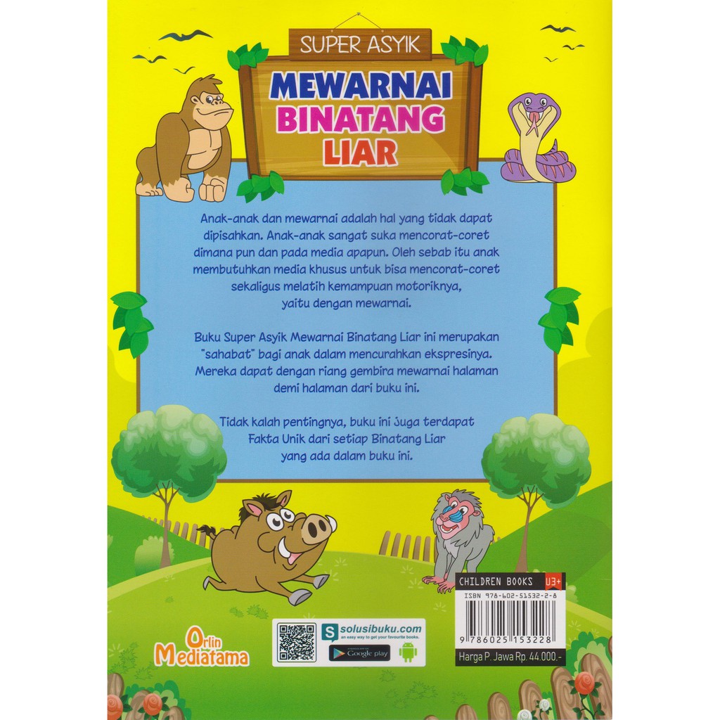 8600 Koleksi Gambar Mewarnai Binatang Liar HD Terbaik