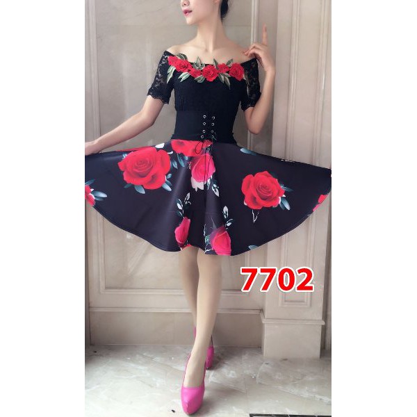 unix  mini dress pesta wanita-dress import cewek-baju pesta cewek-mini dress sabrina bunga