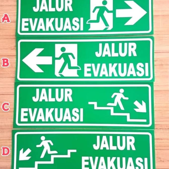 

SIGN PLAT K3 RAMBU SAFETY JALUR EVAKUASI UK 30X60CM SCOTLIHGT