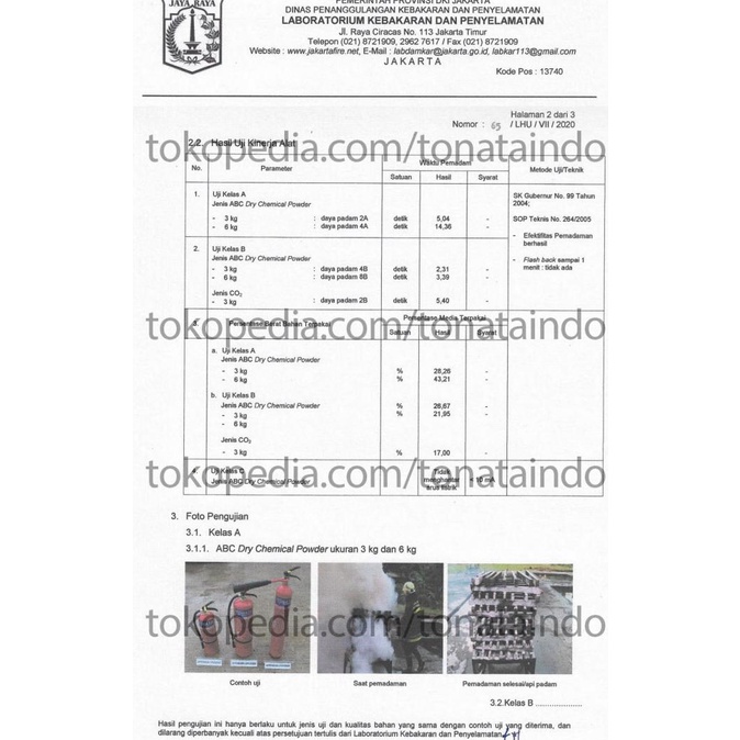 

APAR ABC Powder 1 Kg Tonata / Set Komplit