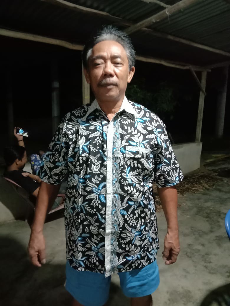 Jumbo Batik Hrb026 Kenongo Hem Pendek Padi Pekalongan M L Xl Batik Pria Murah Modern Grosir