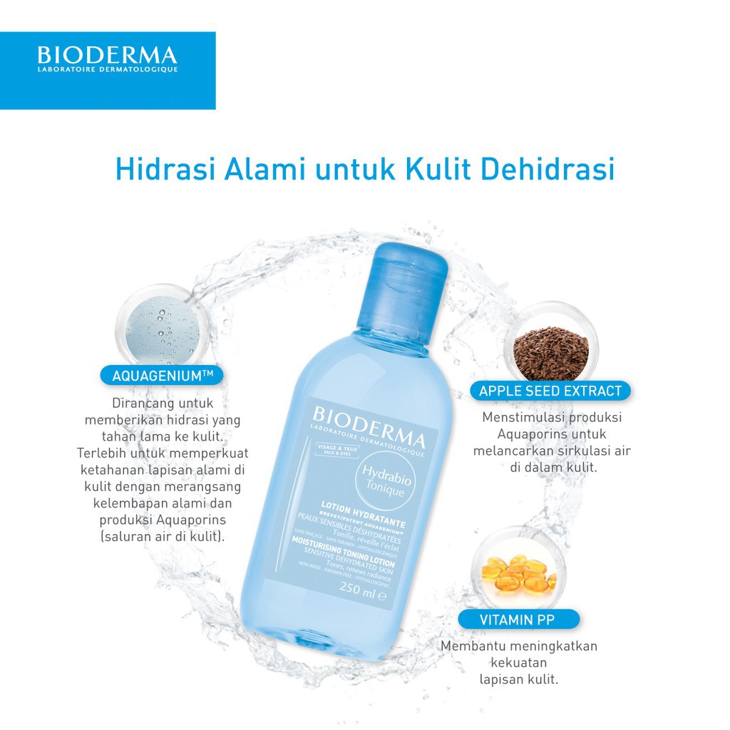 Bioderma Tonique Moisturizing Lotion(Sensibio/ Hydrabio)(100ml/250ml) - Toner ✔BPOM ✔Ori