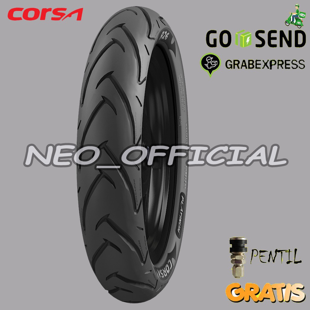 BAN MOTOR MATIC CORSA R26 100/80 Ring 14 TUBELESS