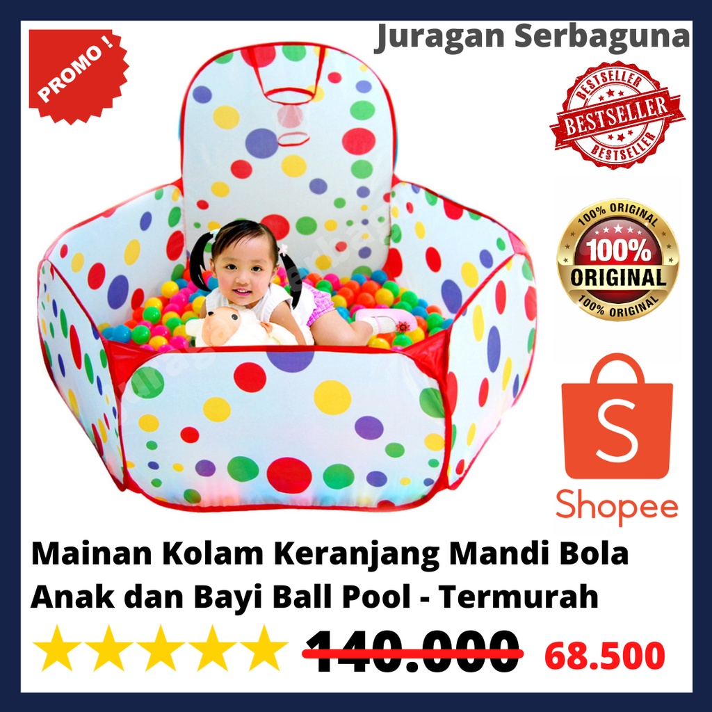 Mainan Kolam Keranjang Mandi Bola Anak dan Bayi Ball Pool - Termurah