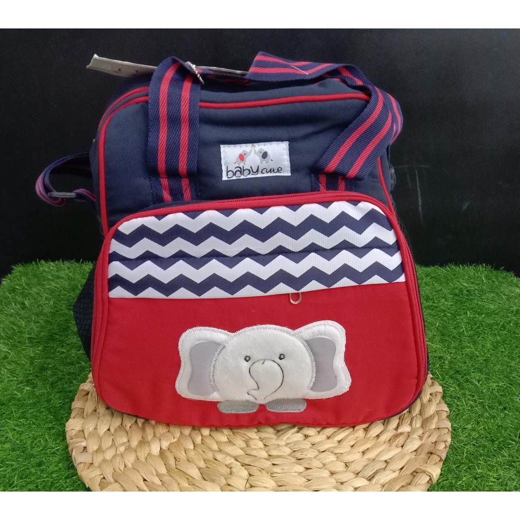 Baby Cute Tas Medium Saku Bordir Elephant Series BCT2042-BCT3042