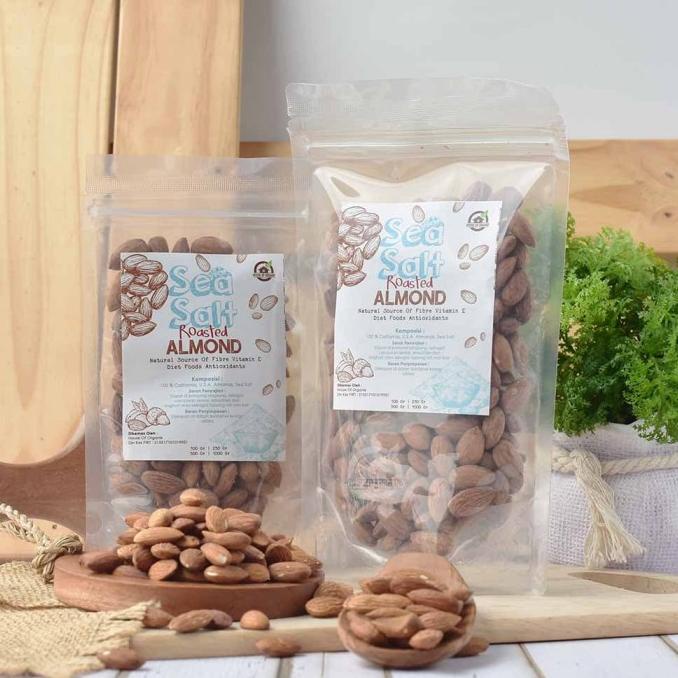 

Harap Baca Deskripsi Sebelum Order Sea Salt Roasted Almond (Panggang) 1 Kg