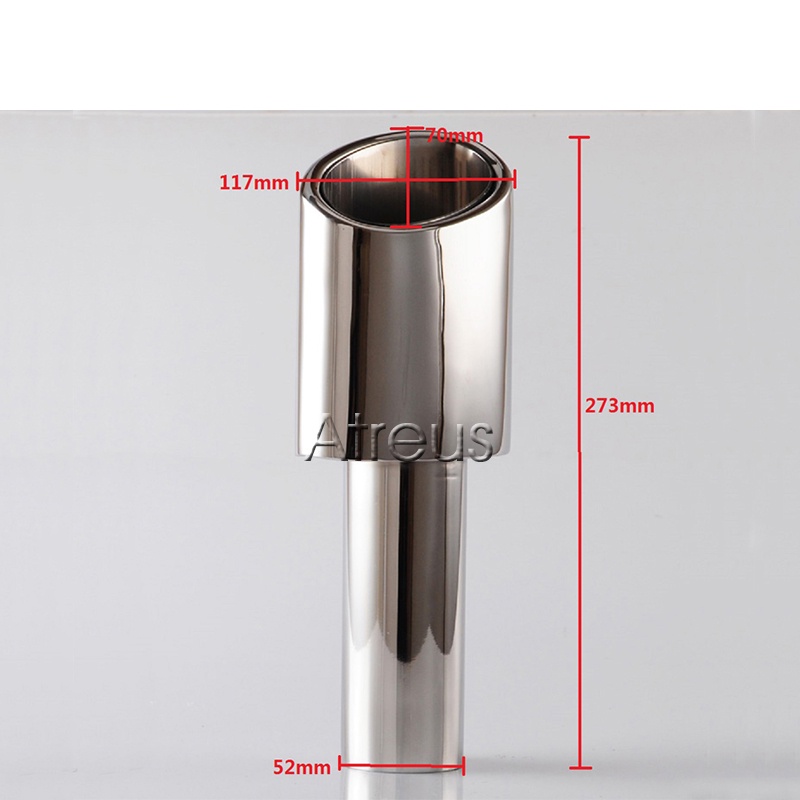 1 Set Pipa Knalpot Bahan Stainless Steel 304 Untuk Mercedes W204 BENZ C-Class