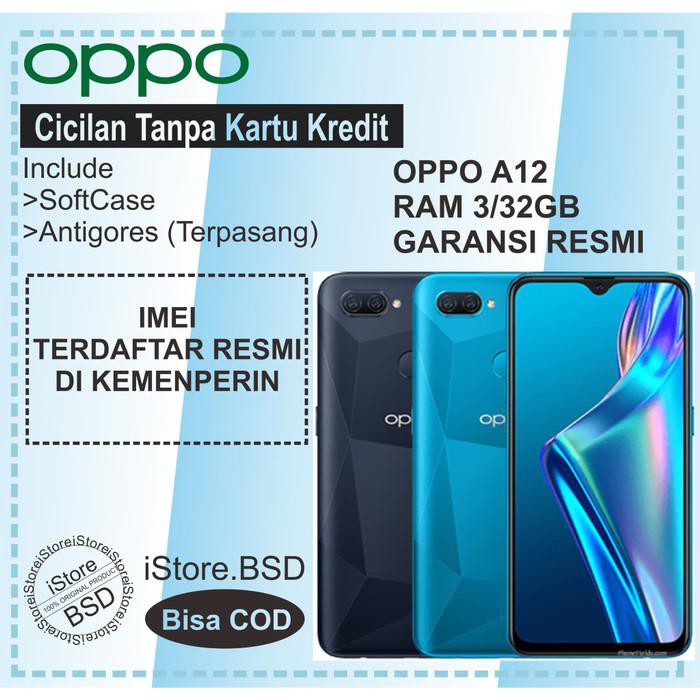 Hp Oppo A12 Ram 3 32gb Garansi Resmi Oppo 1 Tahun Biru Tua Shopee Indonesia