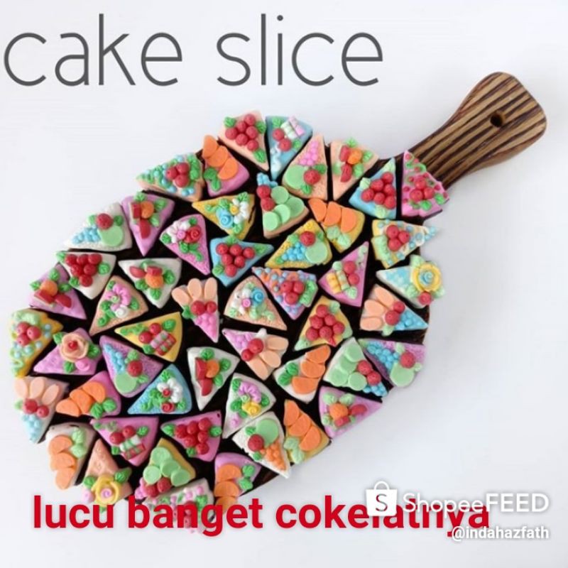 

Azfath cokelat karakter bentuk cake slice perpcs