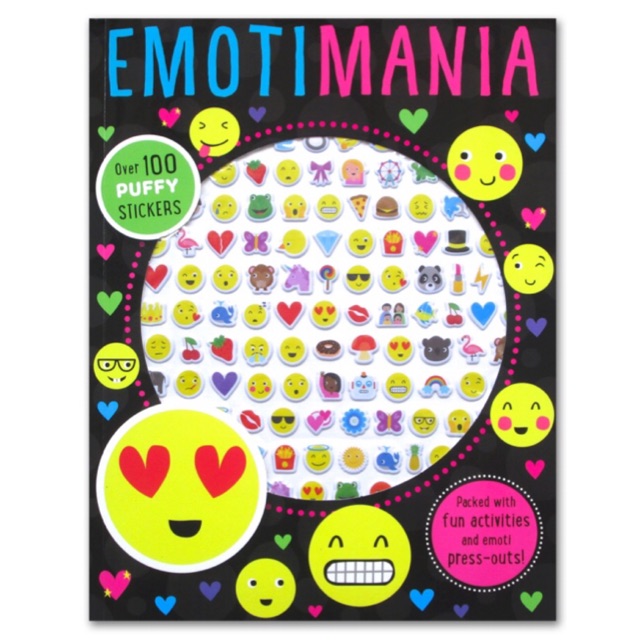 

Puffy Sticker Activity Book : Emotimania Over 100 Stickers