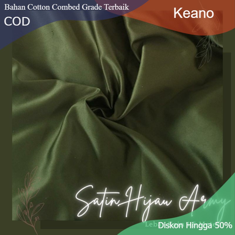 Spesial Bahak Kain Satin Velvet Premium Background Backdrop Hijau Army