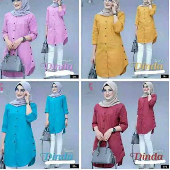DINDA TUNIC/TUNIC WANITA MUSLIMAH {CRS.30My22т}
