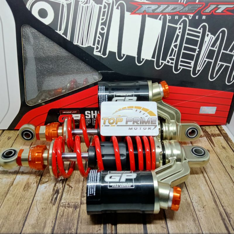 shock tabung RIDE IT GP Ekstrem RED Exsclusif original