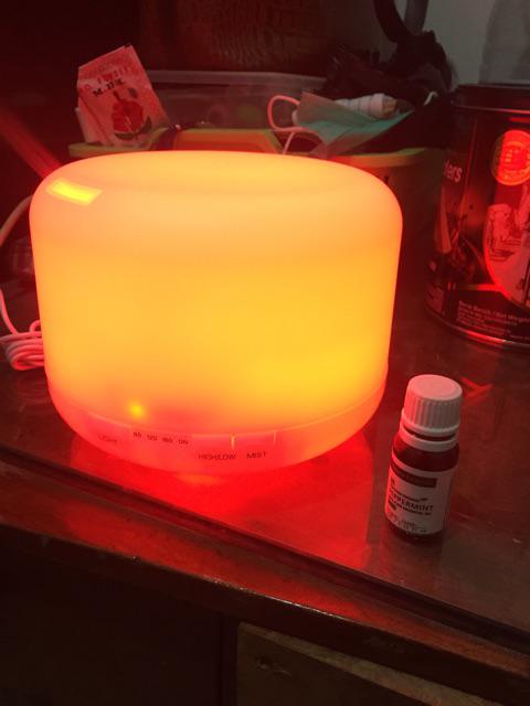 Humidifier Ultrasonic Diffuser 7 Led Color Night Light 500 Ml - Hp001