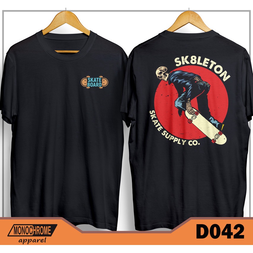 D042 Kaos Baju Skate Skater Skaters Skateboard Distro Pria