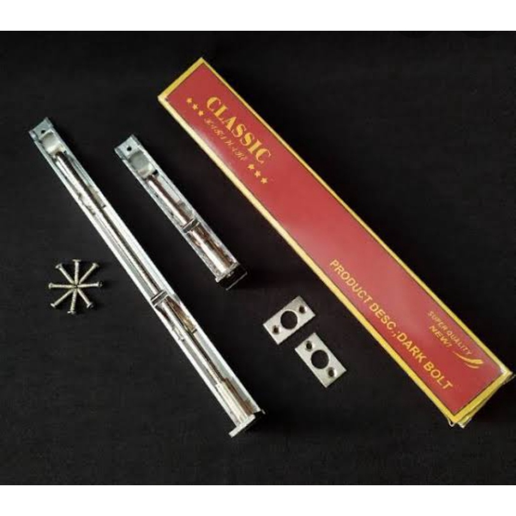 Grendel Tanam Stainles 6+12 Clasic / Grendel Pintu Kupu Tarung / Gerendel Selot Pintu