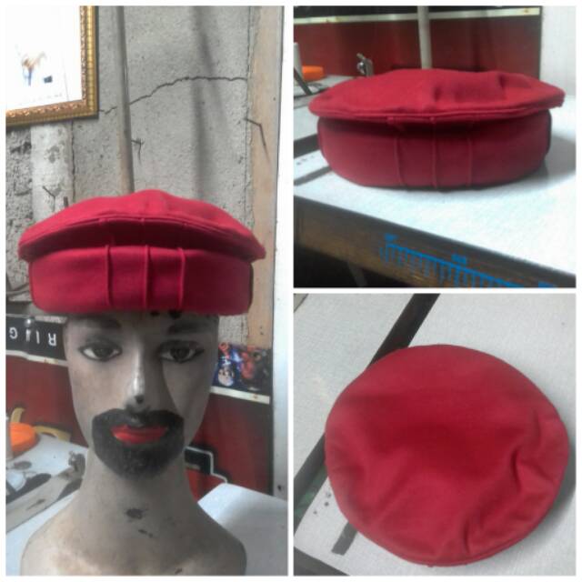 Peci pakol Afghanistan merah marun peci keren terlaris