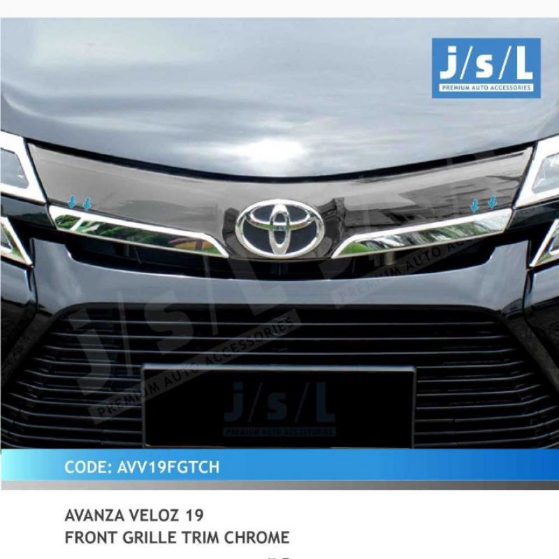 Pront grill depan mobil all new avanza 2019 full chrome