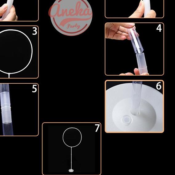 ☆ Tiang Dekorasi Balon Bulat melingkar / Standing Base Balon Holder Ring bulat / standing dekorasi ➽