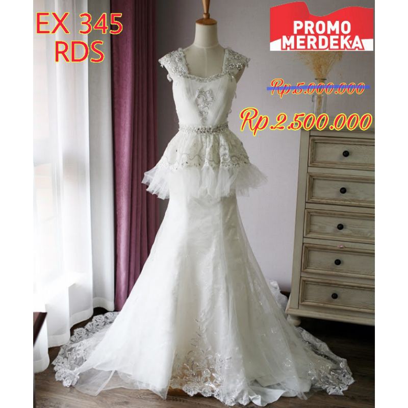 Gaun Pengantin BARU EX 345