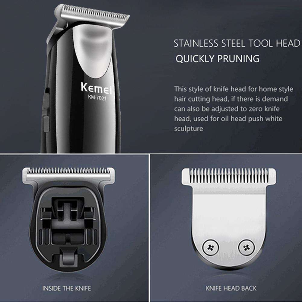 Kemei Alat Cukur Rambut KM-7021 Trimmer Elektrik Clipper