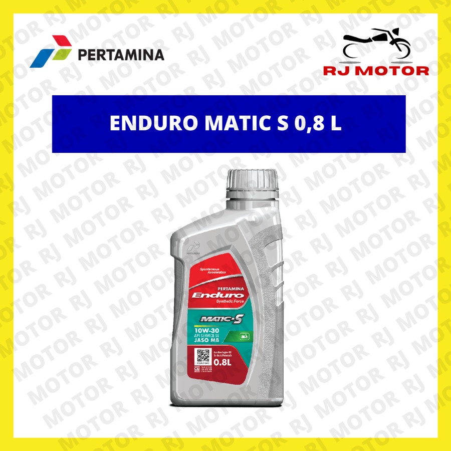 OLI PERTAMINA ENDURO MATIC S 10W 30 0,8 LITER OLI MOTOR ASLI PERTAMINA