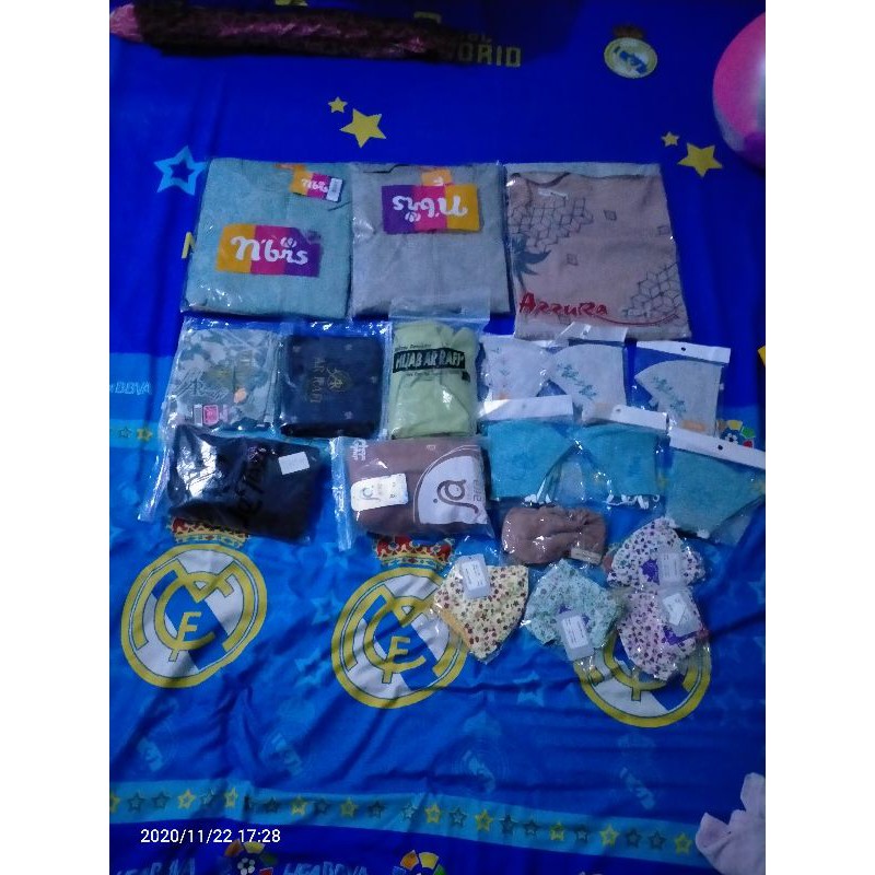hijab arrafi , Latisza, jilbab Afra, masker