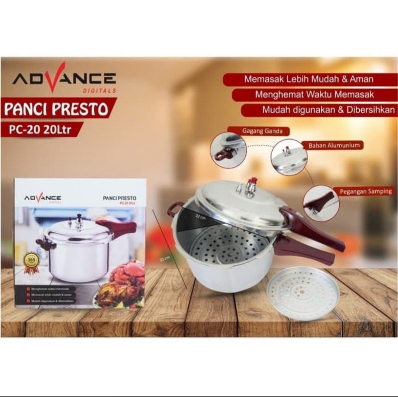 Panci Presto Advance Panci Presto Jumbo 20 Liter