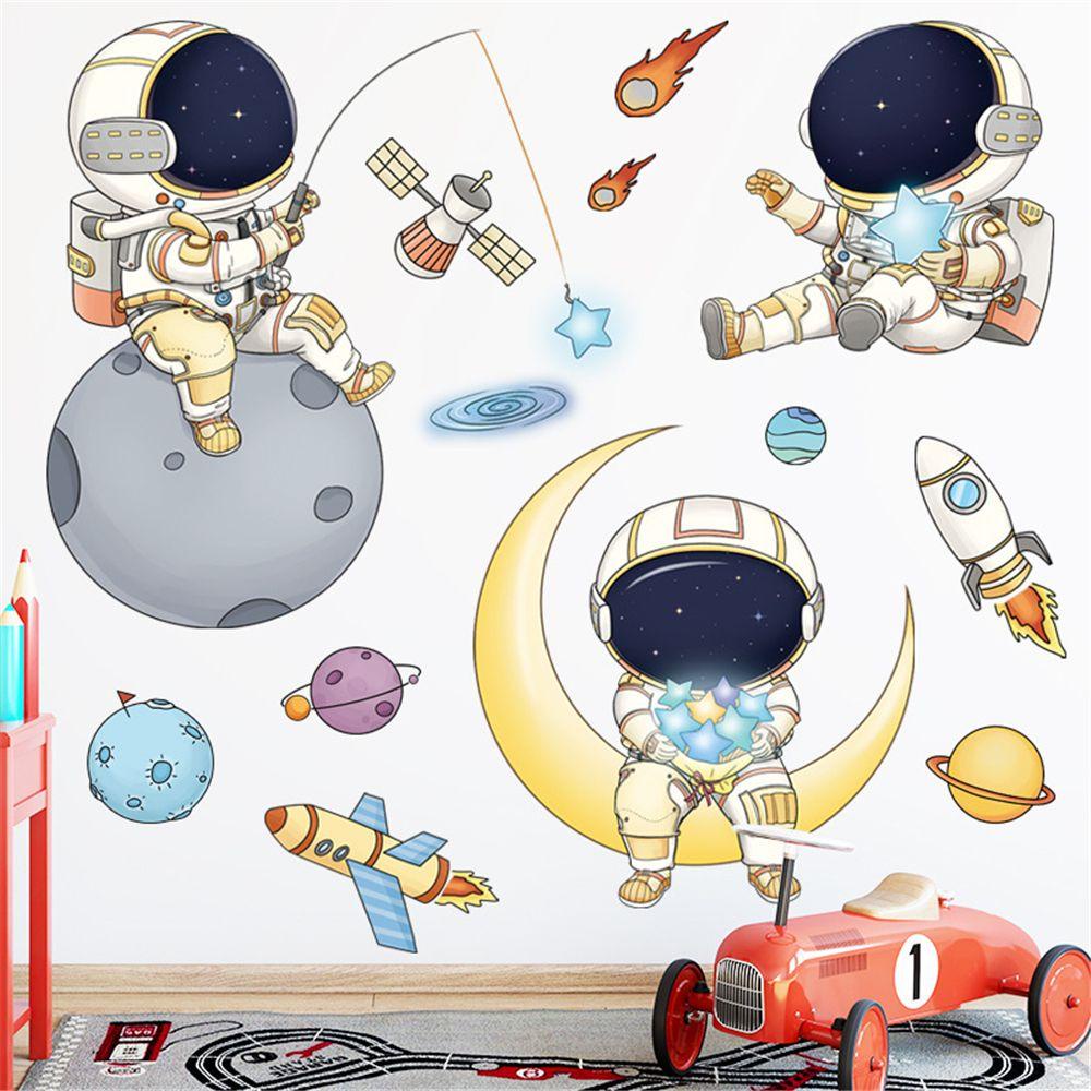 TOP Stiker Dinding Wallpaper Stiker Dekorasi Kamar Anak Planet