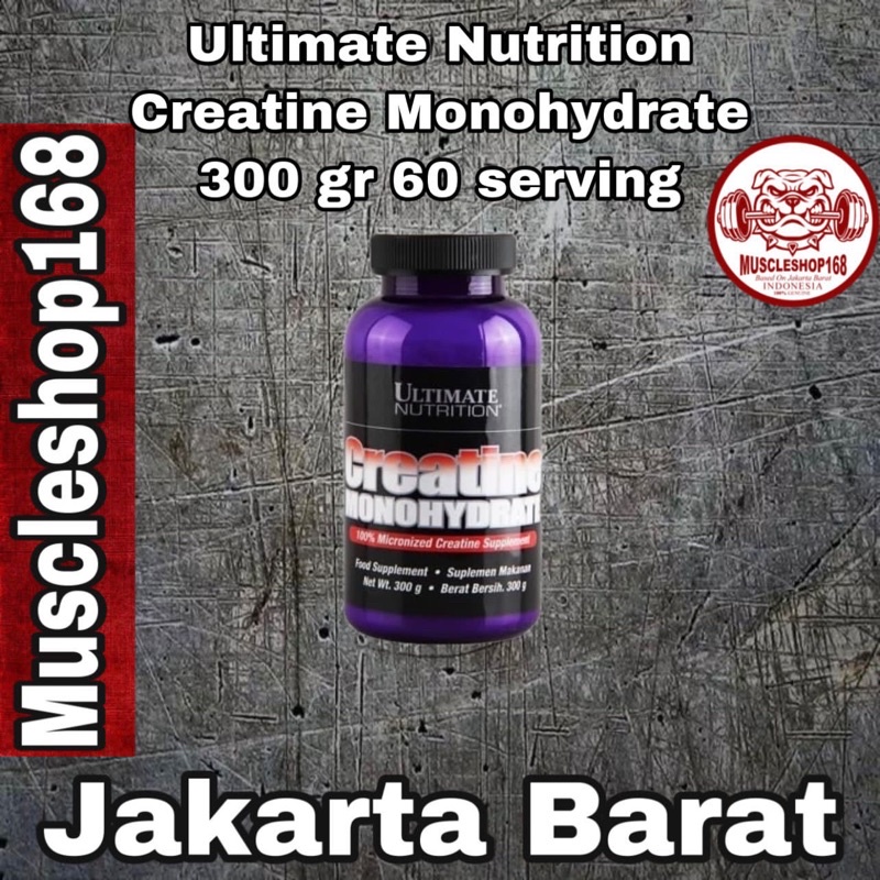 UN Ultimate Nutrition Creatine Monohydrate 300 gr Powder 60 Serv Bubuk 1000 gr 200 serv