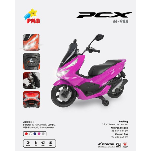 Motor Aki Anak Honda PCX Yamah NMX Merk PMB M 899 M588