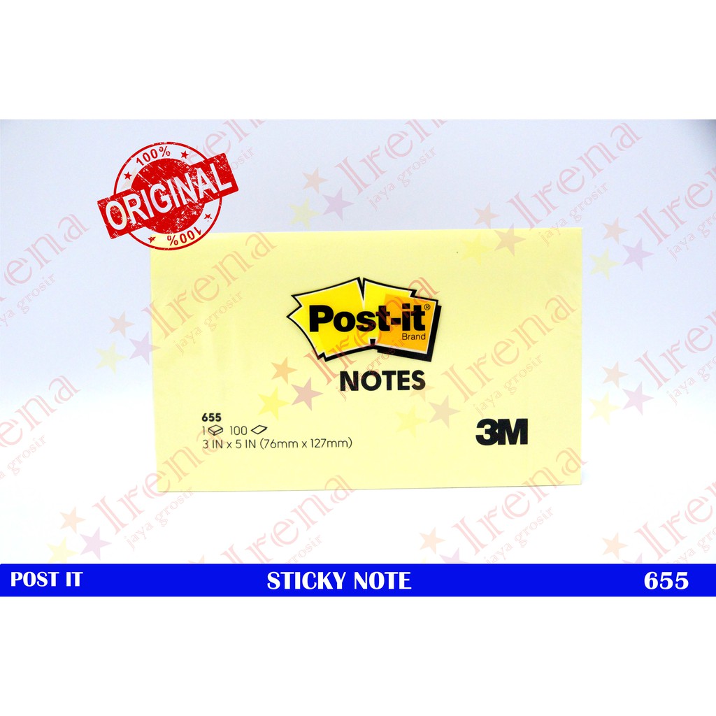 

3M POST-IT 655 NOTES STICKY NOTE KERTAS MEMO