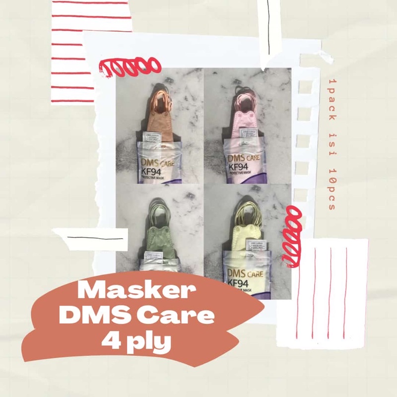 [HARGA PACK] Masker Mouson KF94 4ply Mouson KN95 5ply Isi 10pcs ADA IZIN KEMENKES DMS Care BISA COD 