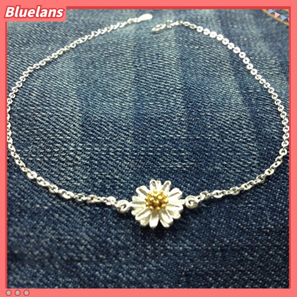 Bluelans Anklet Flower Design Fashion Silver Plated Women Chain Anklet