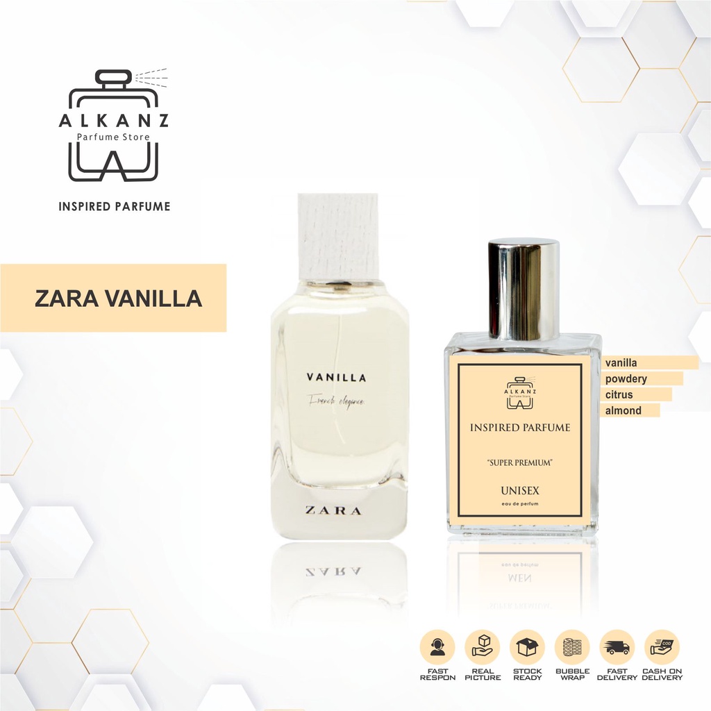 Inspired Parfum Zara Vanilla EDP Parfume Farfum Minyak Wangi Tahan Lama Wanita Pria Unisex Cewek Cow