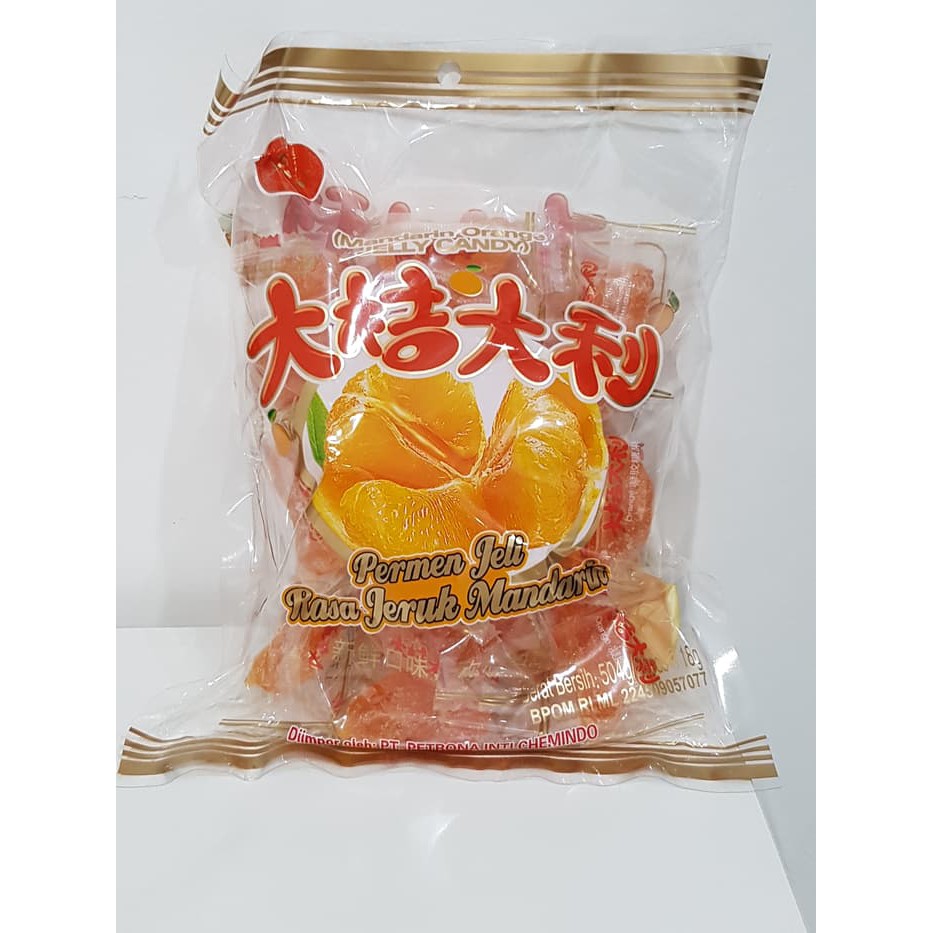 Cheng Lian Ji Rasa Jeruk Mandarin Permen Jeli [504 g/ 28 pcs]