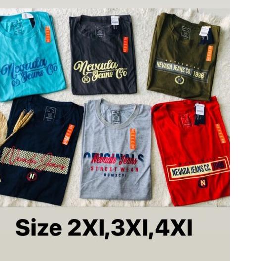DISCOUNT  2.2 Kaos Jumbo XXXXL Pria Wanita / Kaos Big Size Nevada XXXL Unisex [KODE 750]